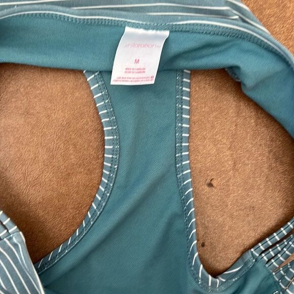 ❤️Xhilaration Blue striped 2 Piece bikini Swimsuit - Picture 6 of 7